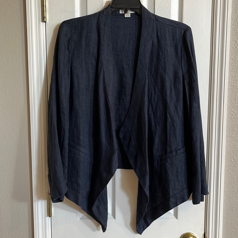Coldwater Creek Linen Blazer Jacket